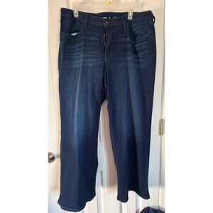 Womens Old Navy size 16 SHORT WOW Wide Leg High Rise Jeans